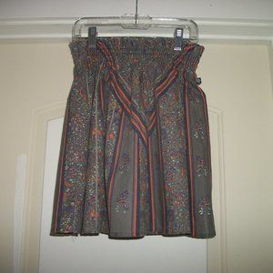 RETRO DARLING MINI SKIRT W SHEERED ELASTIC WAIST S